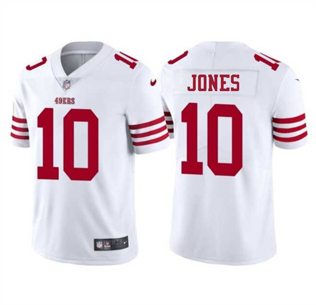 Youth San Francisco 49ers #10 Mac Jones White 2025 Vapor Untouchable Limited Stitched Jersey Dzhi